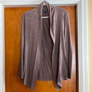 Express size M thin sweater. No buttons, zippers or pockets. Rayon/nylon/spandex